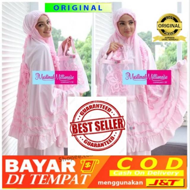 Mukena dewasa|Mukena Ghaisani pink