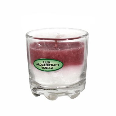 Lilin Gelas Aromaterapi Vanila 6x6 cm