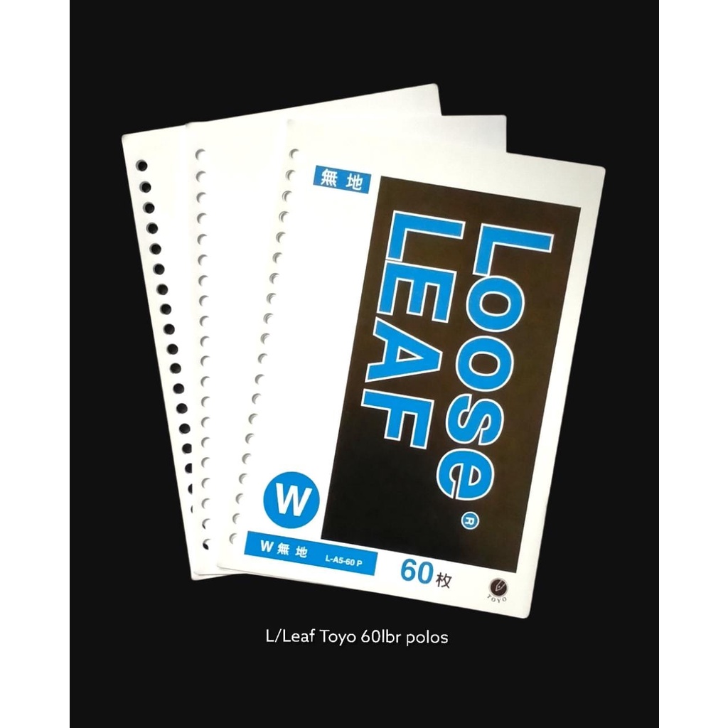 

ISI KERTAS BINDER NOTE LOOSE LEAF A5 POLOS TANPA GARIS 20 RING LUBANG ISI 60 LEMBAR