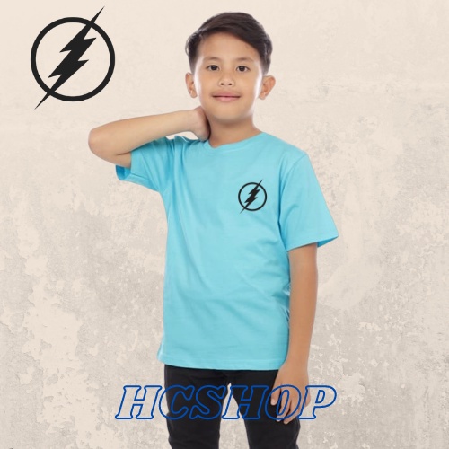 Kaos Anak KATUN model Petir Unisex Laki Laki Perempuan Usia 2-16th