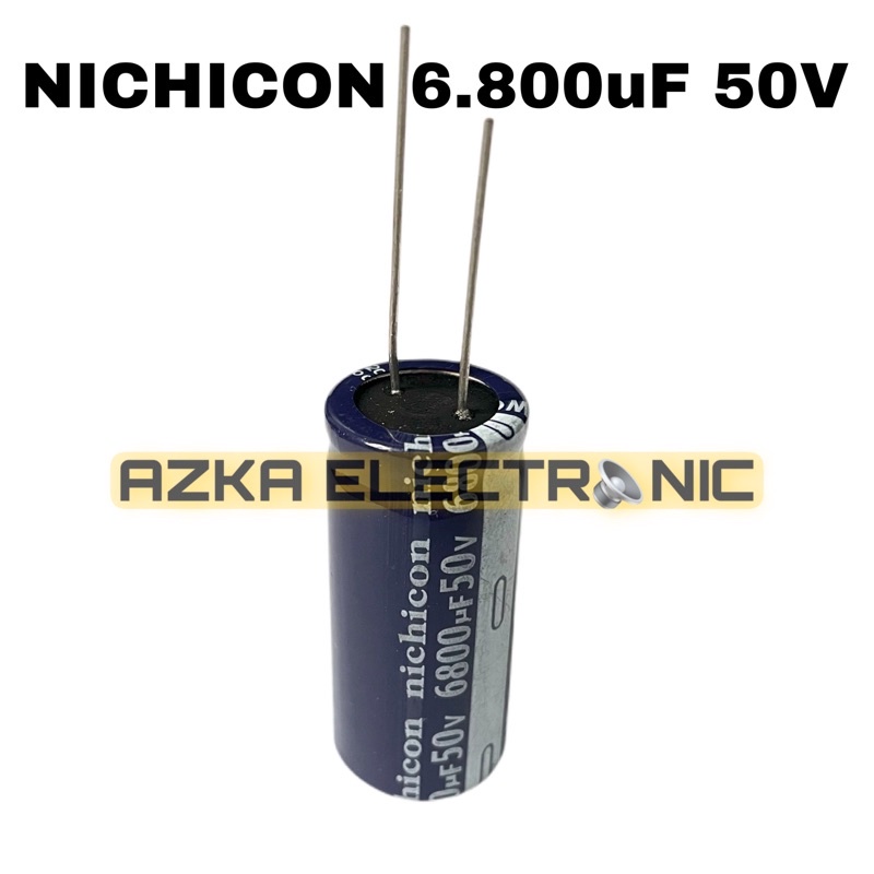 Elco Capacitor Kapasitor Nichicon 6800uF 50V