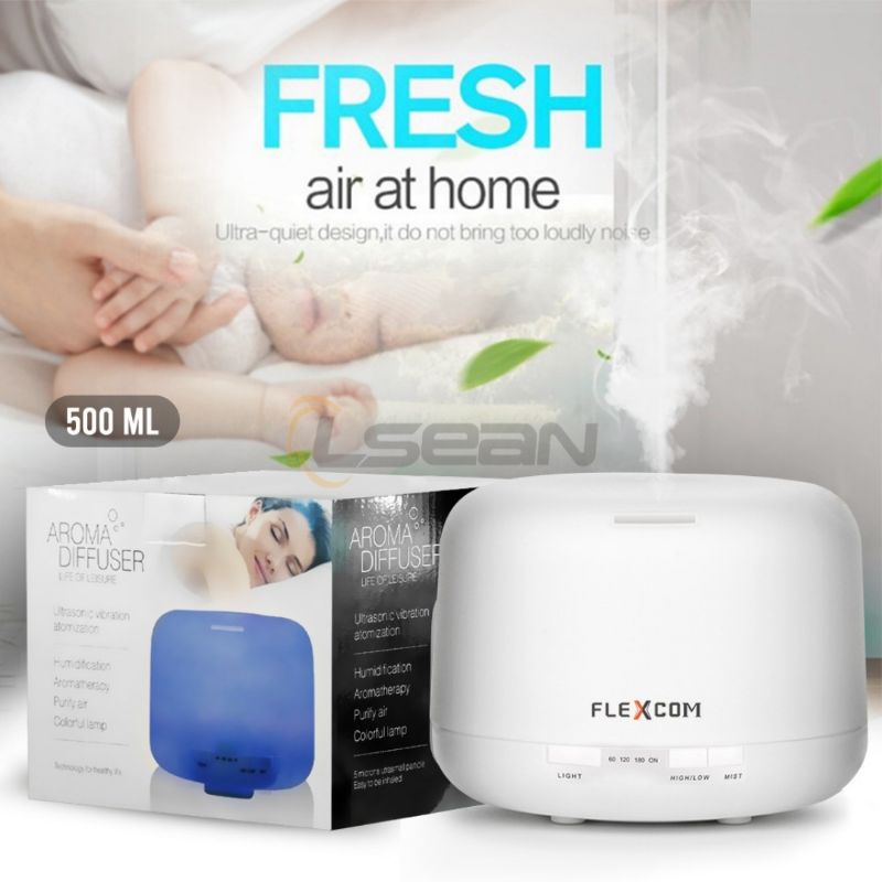 Humidifier |Diffuser Air 500ml dengan / tanpa remote