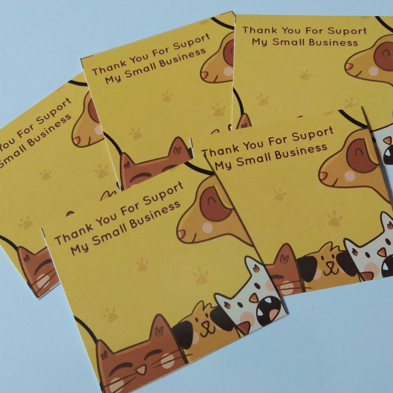 

READY STOCK L thank you card olshop BY Gioshi.Store