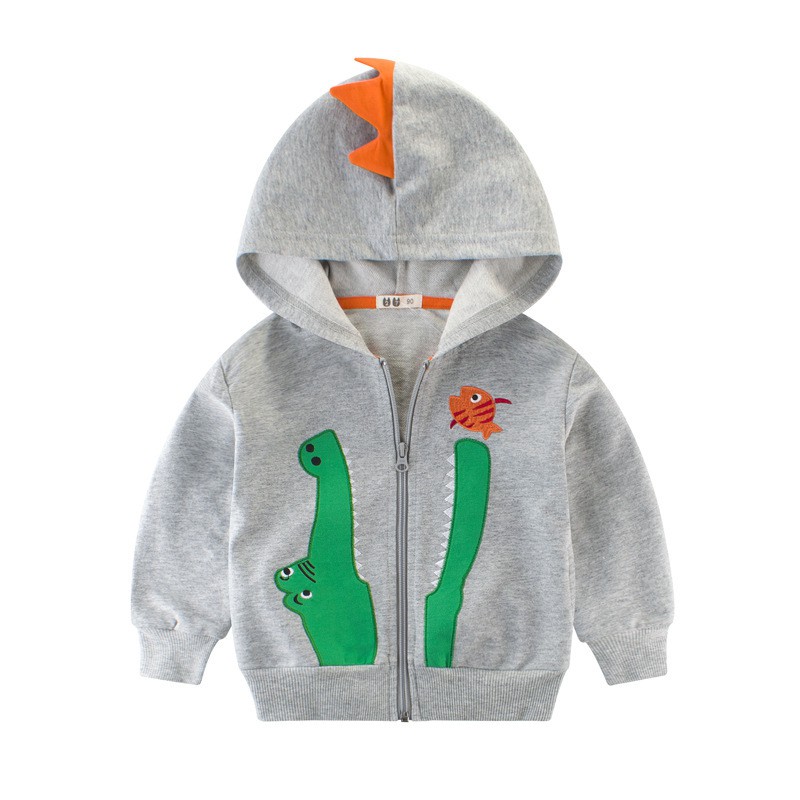 [121171] - Baju Atasan Jaket Hoodiee Lengan Panjang Anak Laki Laki Cowok - Motif Crocodile - BABYHOK