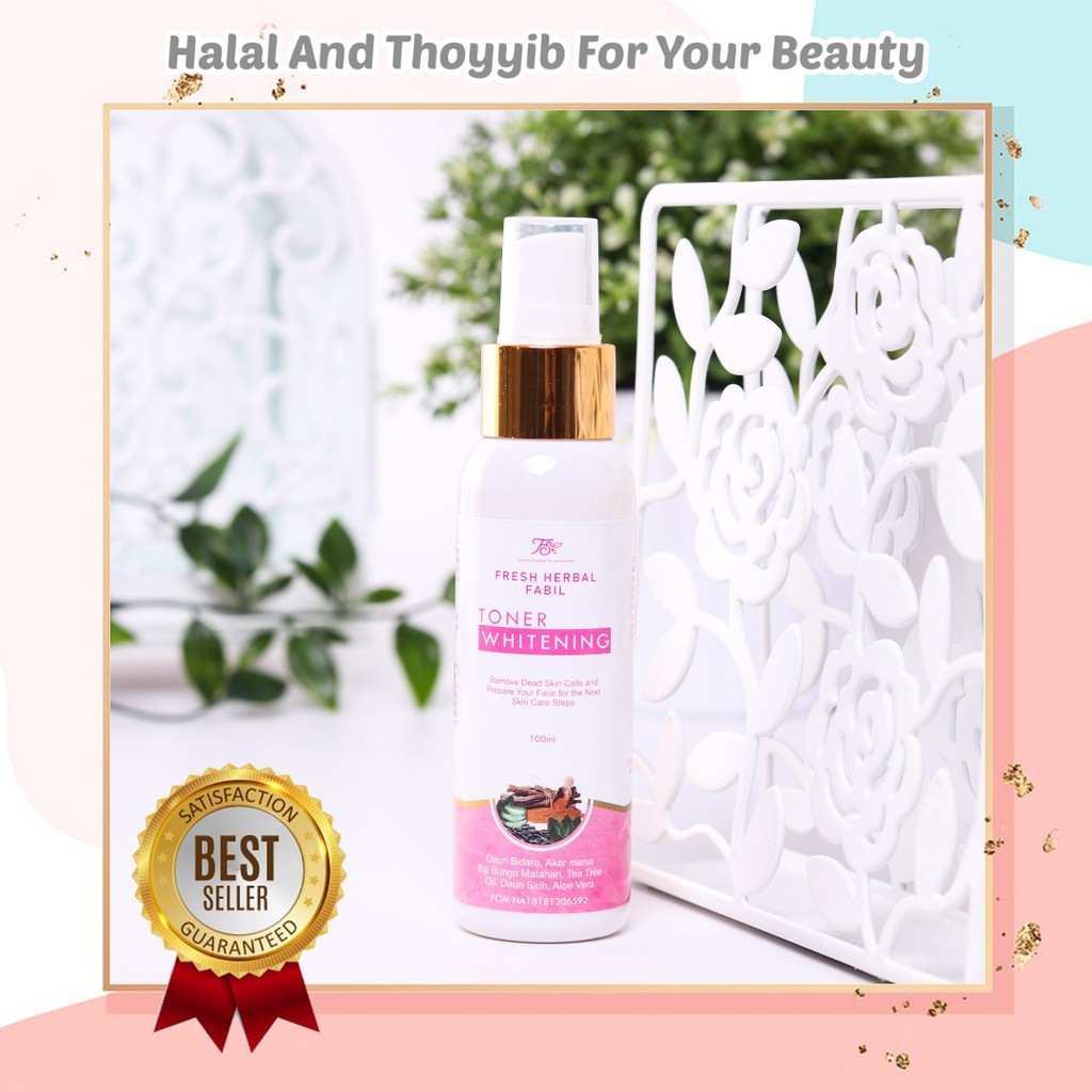 FABIL SKIN TONER WHITENING - kosmetik herbal alami dengan 8 authentic sunnah herbal
