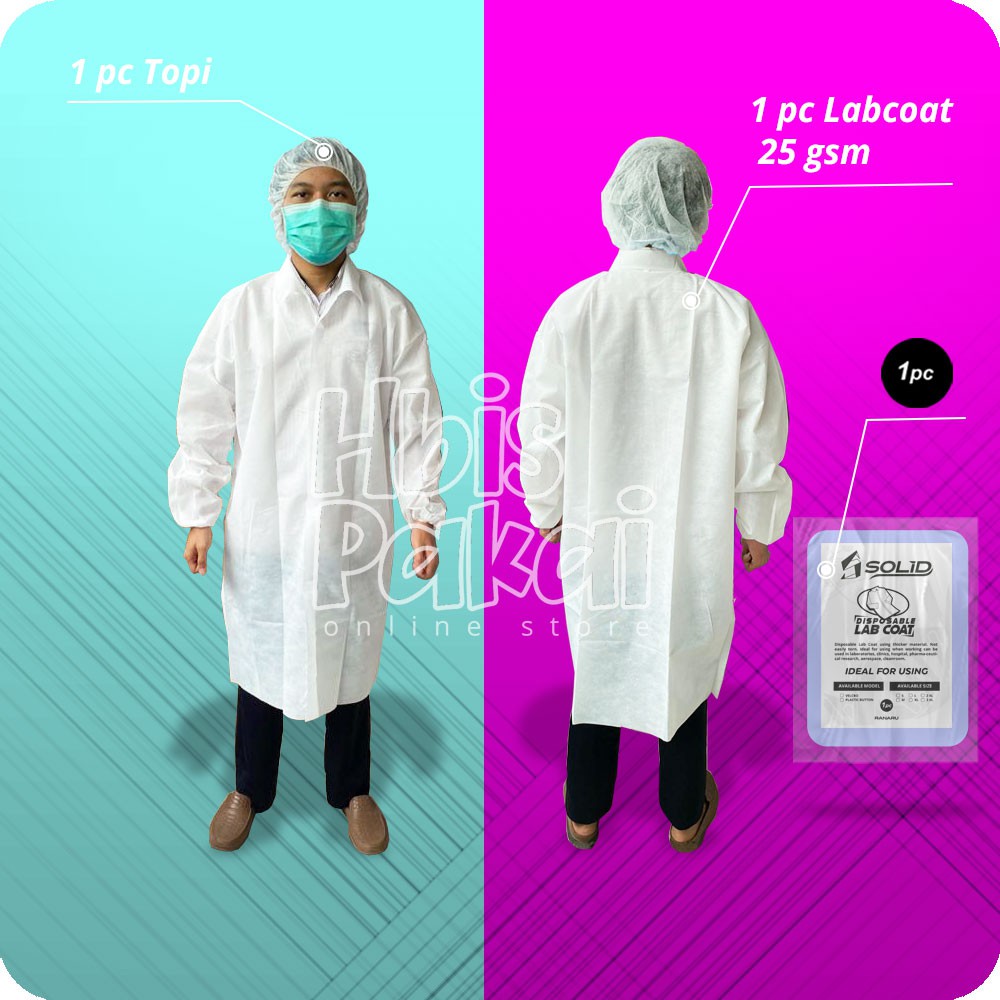 Apd Gown Medis - Apd Jas lab Medis - Solid