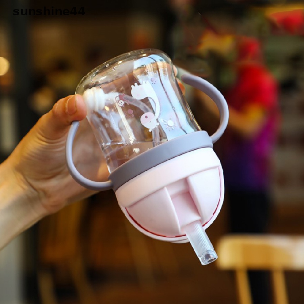 Sunshine Botol Minum Sippy Cup 250ML Bahan Silikon Untuk Bayi / Anak