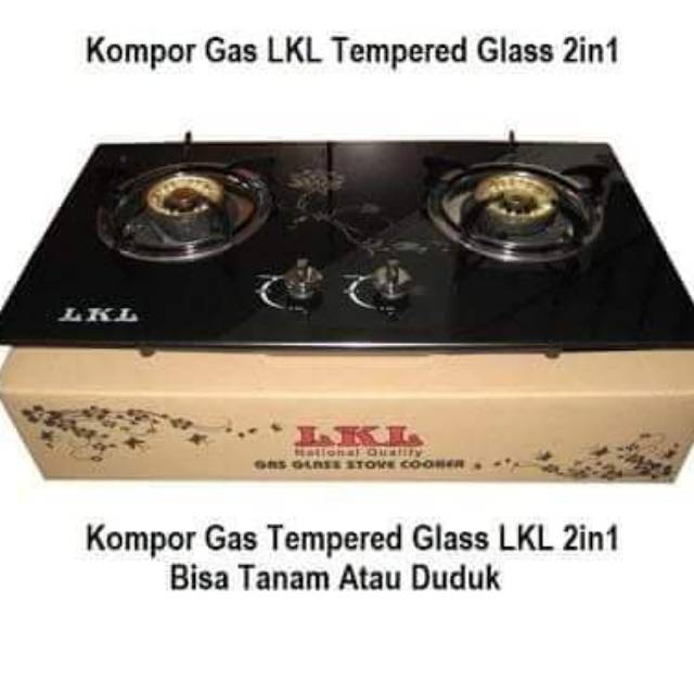 kompor gas kaca merk LKL