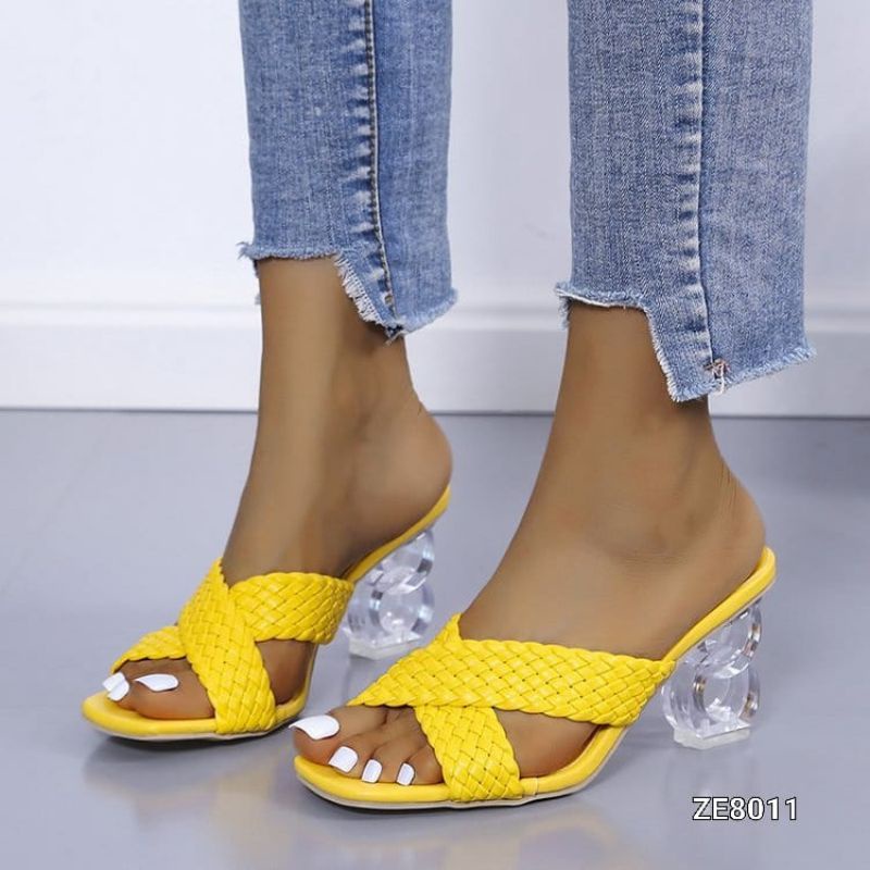 High Heels Knit Braids Crossy Crystal Korea ZE8011