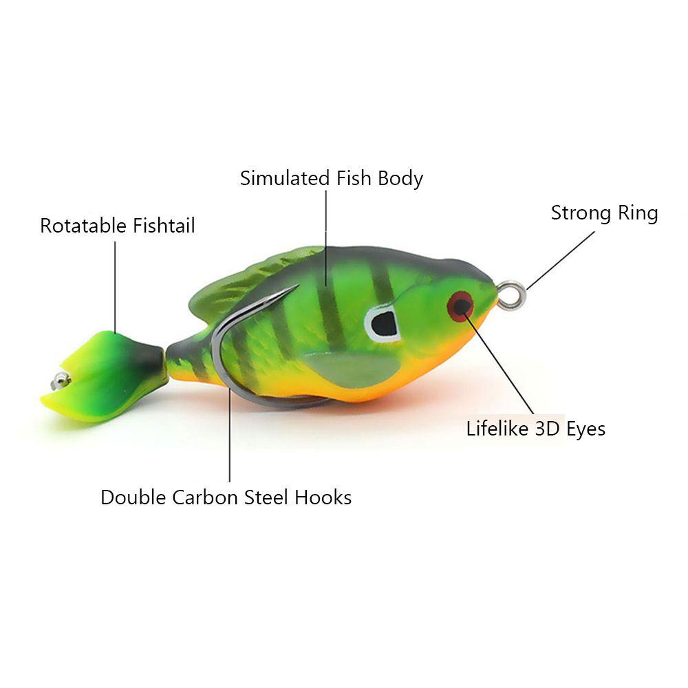 Top Fishing Lure Lifelike Tail Wobbler Mata 3D 7.5cm 8.6g