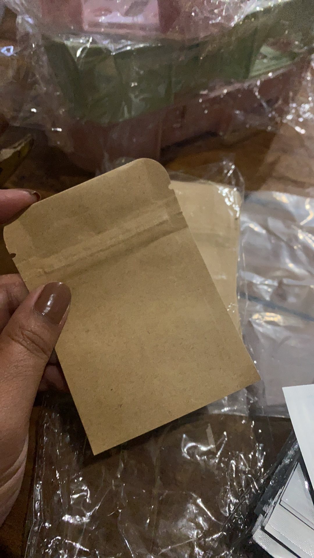 Kemasan Kraft Paper 7cm X 10cm Flat Bottom Ziplock Bag Kemasan Ecopack [isi 10 Pcs]