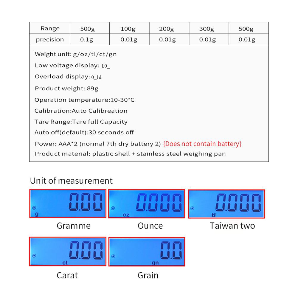 Timbangan Saku Timbangan Emas Digital Mini Taffware Digipounds MH200 Mini Pocket 200g / 500g 0.01g