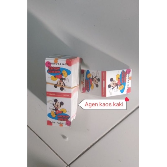 kertas label kaos kaki anak isi 100 lembar / gambar real pick peking rapih