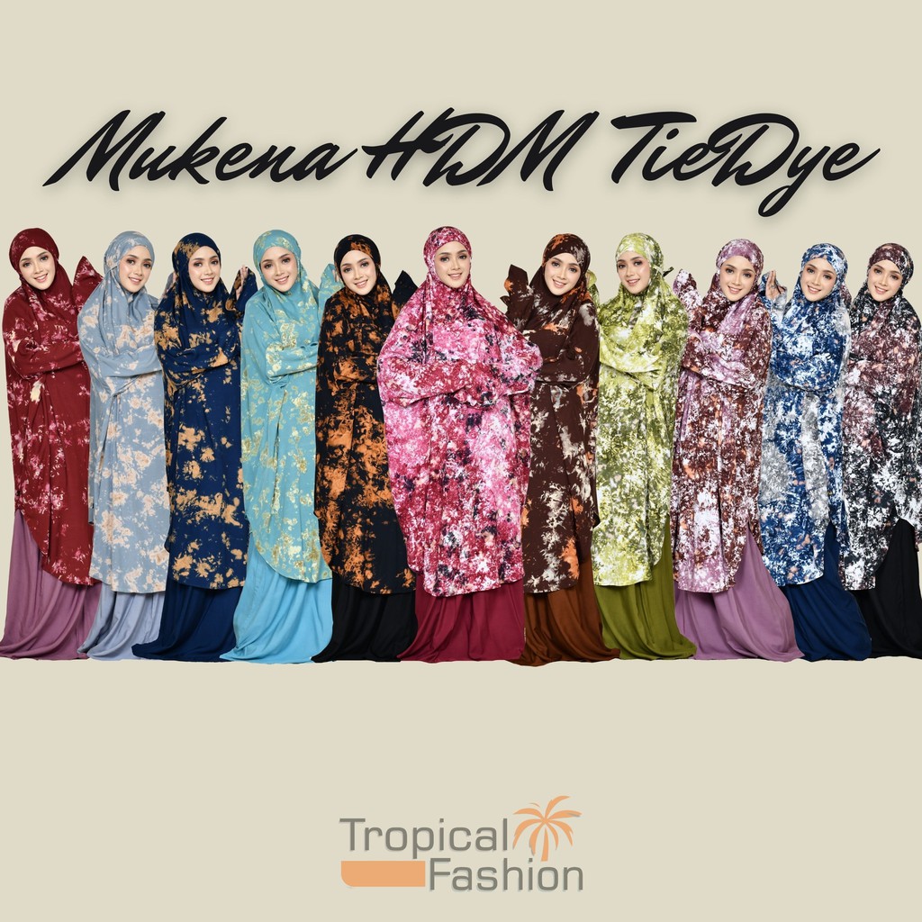 Mukena Bali HDM TieDye Bahan Rayon Janger Untuk Remaja Dan Dewasa Murah Kekinian