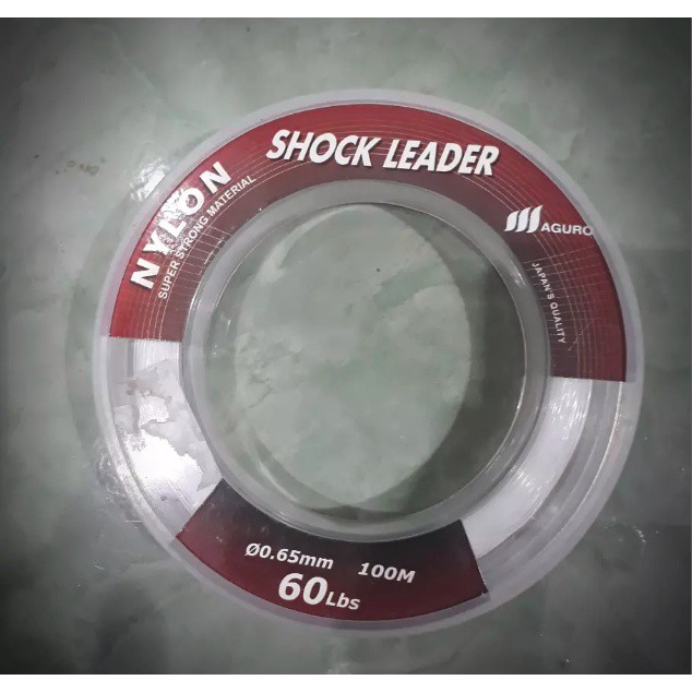 Shock Leader Kuat - Senar Pancing Laut Maguro 065mm 60lbs. Nilon Nylon Set Alat Mancing