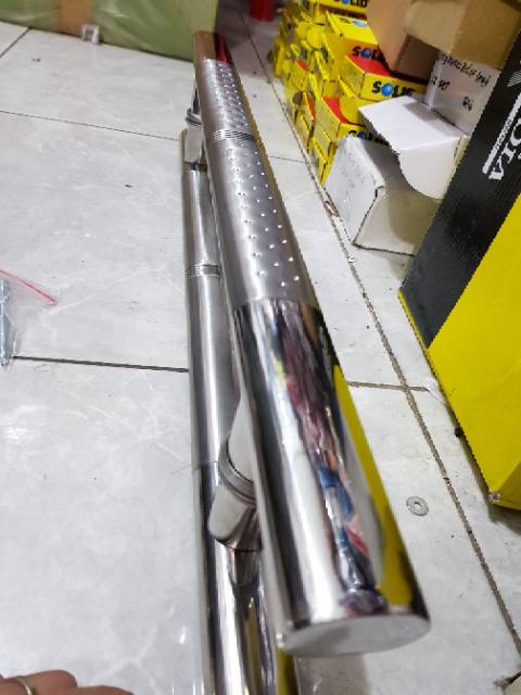 Handle pintu stainless baut tembus oval 60cm