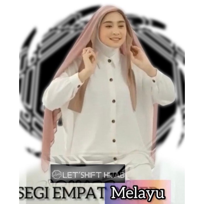 SEGI EMPAT INSTAN/ SEGI EMPAT MALAY/ SEGI TIGA MELAYU 2 LAYAR/ KERUDUNG SEGITIGA TERBARU