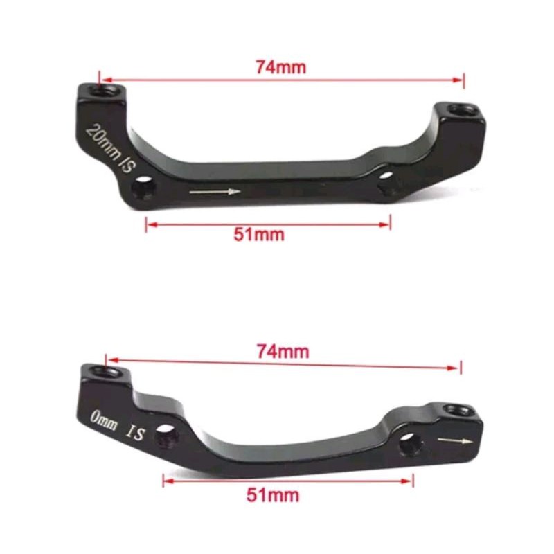 Adaptor Cakram Caliper Rotor Rem . Adapter IS PM insmount Post mount 140 160 180 203 mm 4 6 7  inch sepeda mtb lipat folding bike city bike