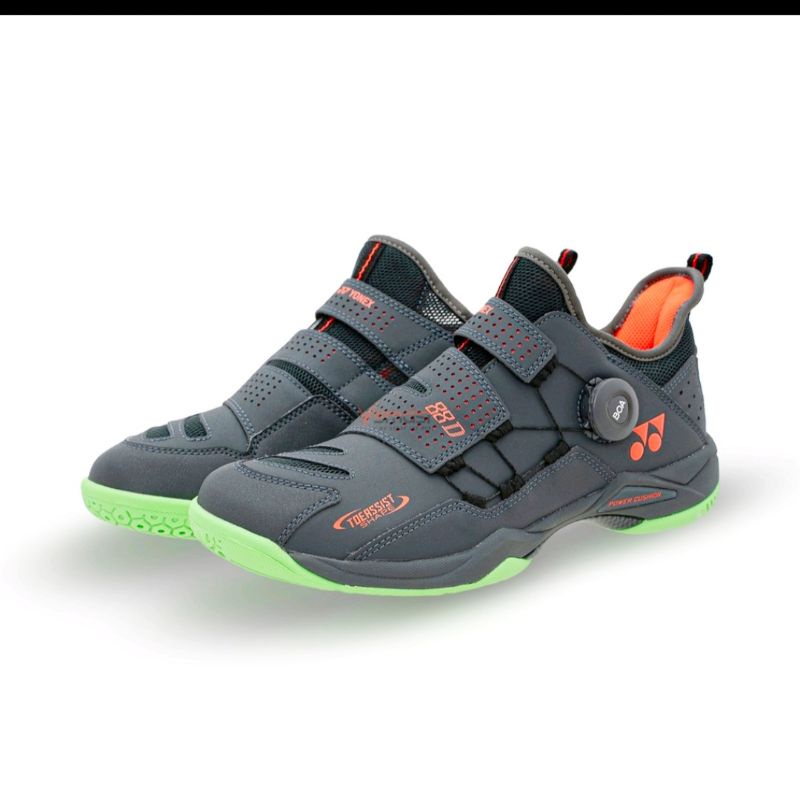 sepatu badminton yonex shb 88 dex ash gray