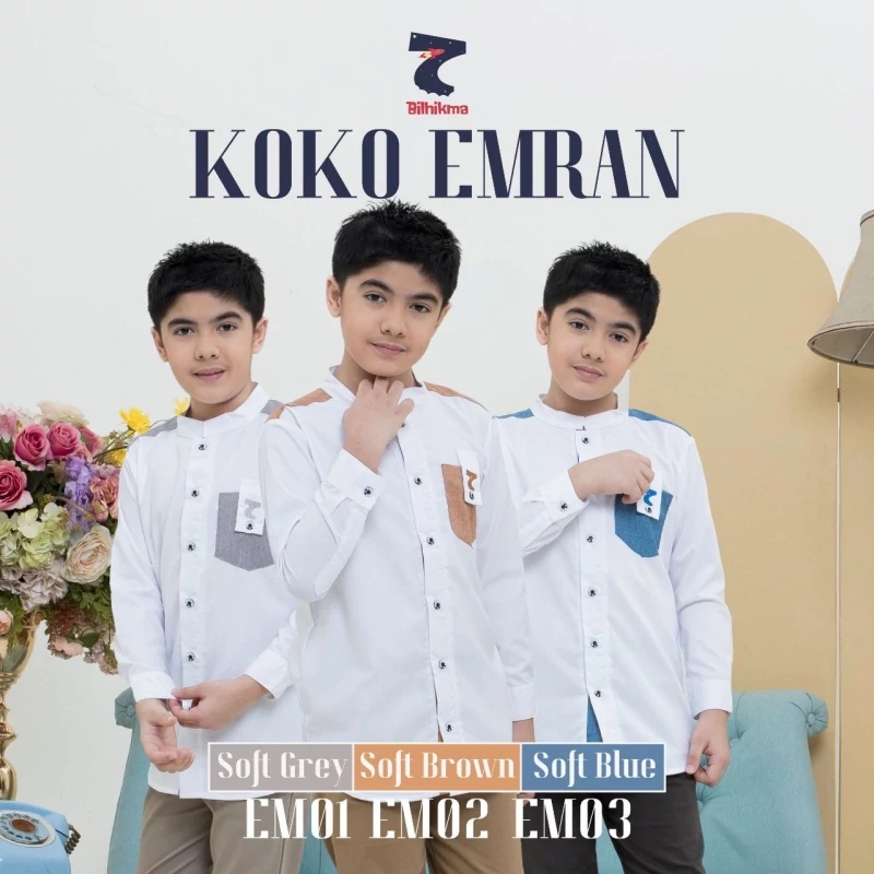 Kemko Emran/ Kemko anak lengan panjang/ Kemko Couple Anak dan Ayah