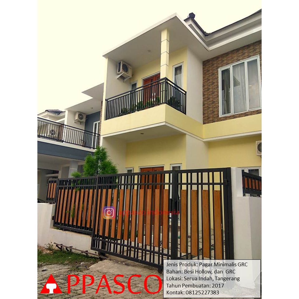 Pagar Minimalis Hollow GRC Di Serua Indah Tangerang Shopee Indonesia
