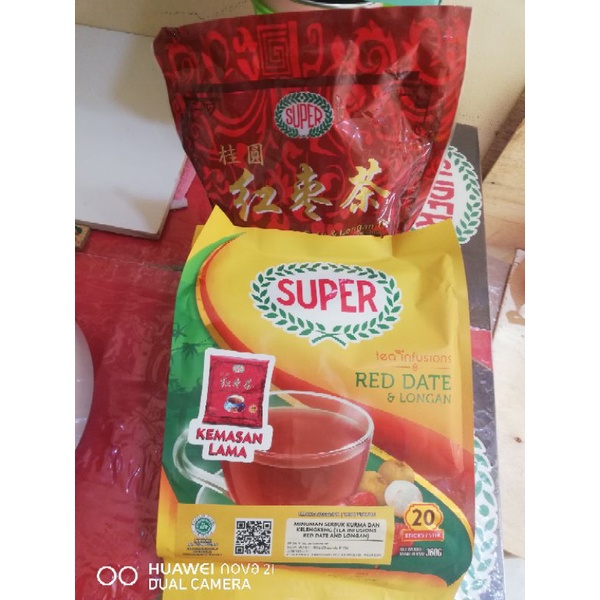 

Super Instant Red Date &Longan Tea 20'S NET WT. 360GR