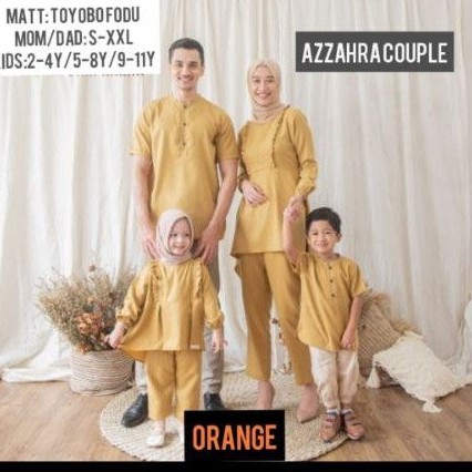 BAJU MUSLIM COUPLE FAMILY MOM DAD KIDS TOYOBO TOFU
