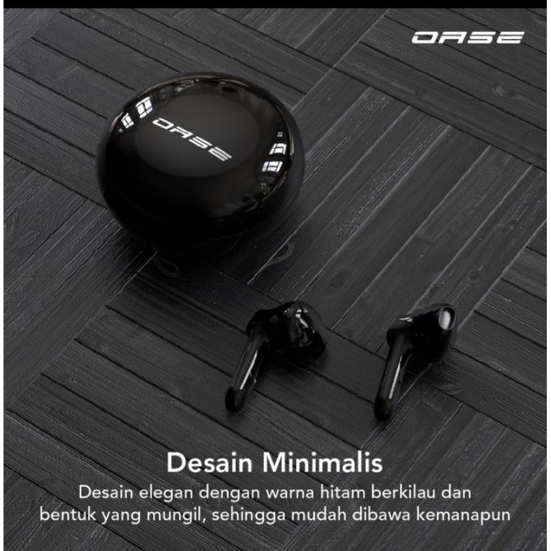 OASE Hero-T TWS Bluetooth 5.1 Earphone Ultra HD Audio Headset Q.C Type C Garansi Resmi 1 Tahun DE-T1