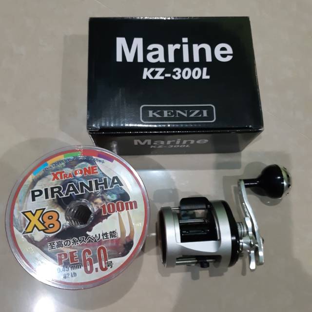 Reel OH kenzi marine kz-300L dan pe piranha x8