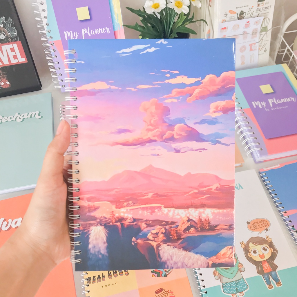 

CUSTOM BOOK PLANNER A5 HARD DAN SOFT COVER SOUVENIR SEMINAR TYPE 2