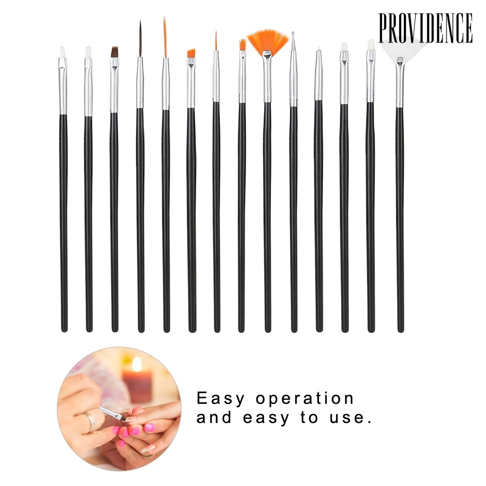 Providence 15Pcs/Set Pro Nail Art Drawing Dotting Polish Makeup Pen Brushes Manicure Tool