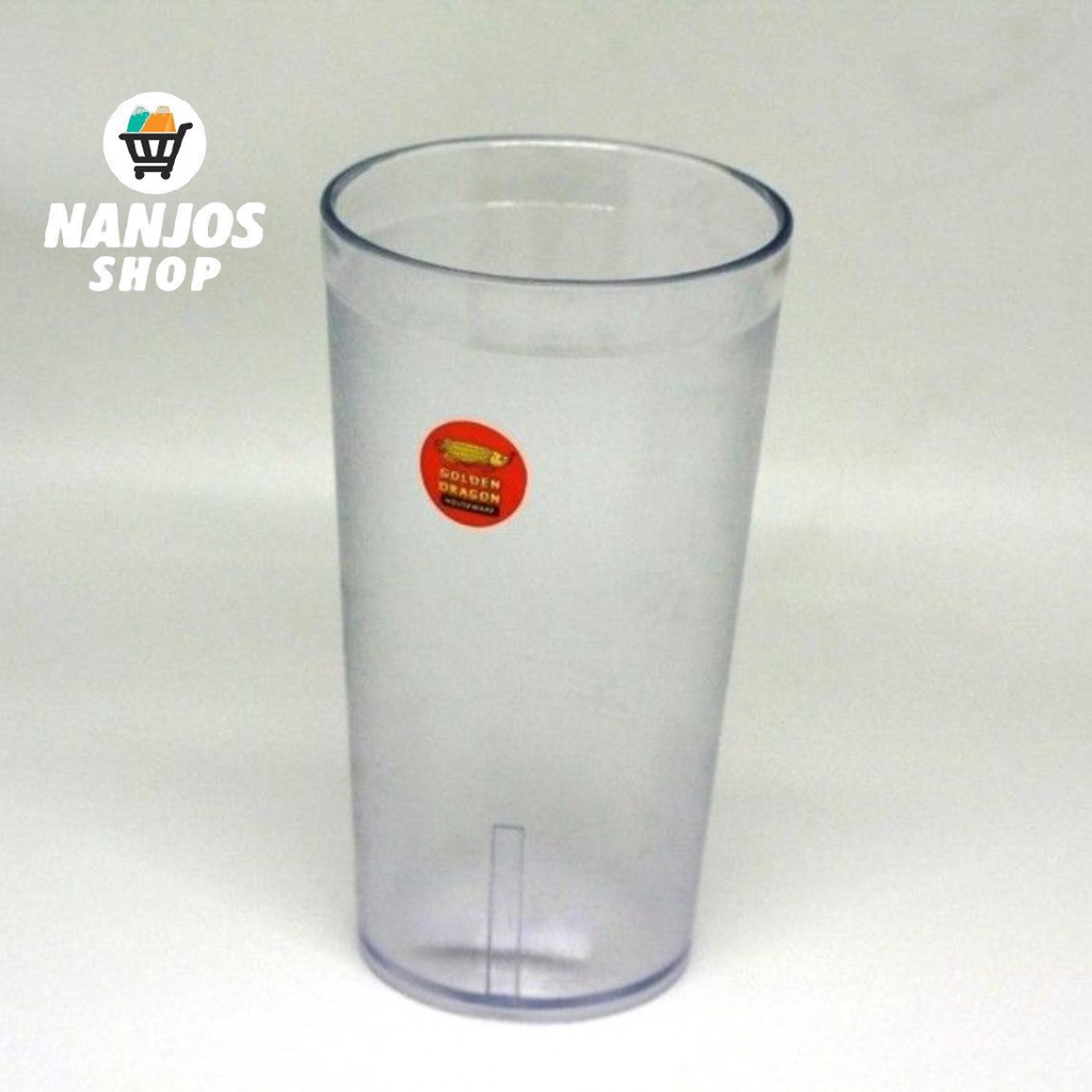 Golden Dragon Gelas Plastik Kulit Jeruk 5,8 Inci 550 ml 841 Set 6 Pcs