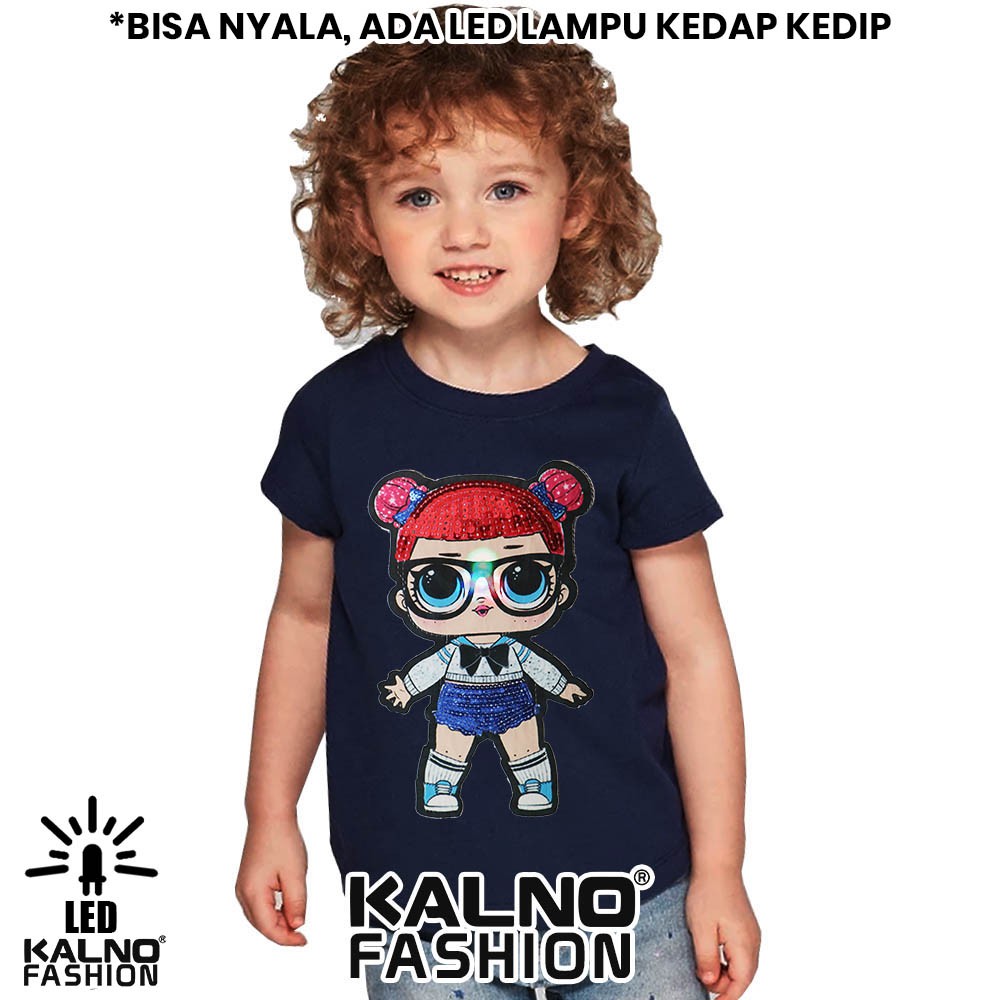 kaos baju anak LOL 1 LED umur 1 - 7 tahun bisa nyala - random karakter LOL KAOS LED KAOS NYALA