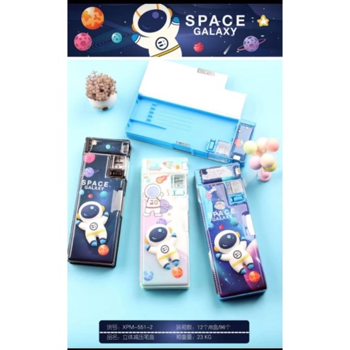 stokreadysiapkirim kotak pensil 3d timbul squishy/ kotak pencil xpm karakter/kotak pencil