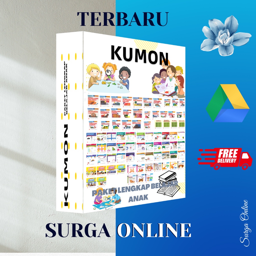 KUMON PAKET LENGKAP PEMBELAJARAN ANAK COCOK MEDIA PEMBELAJARAN GURU ORANG TUA DI RUMAH