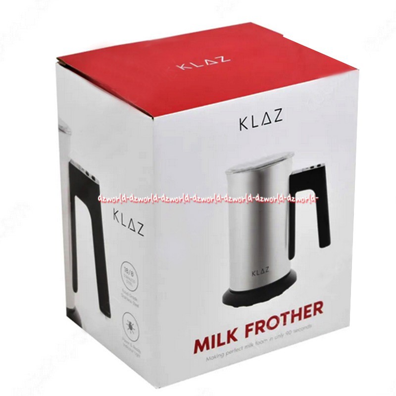 Klaz Milk Frother Silver Pengaduk Buih Susu Singin dan Memanaskan Susu Panas Klas Milk Fother