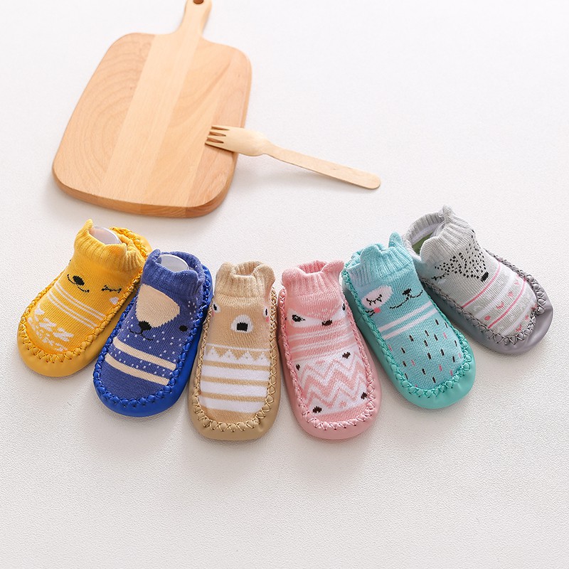 HIPPO LAND  Sepatu Bayi Prewalker  /Kaos Kaki Sepatu Bayi Bahan Kaos Kaki Animal Anti Slip  91-92-93-94