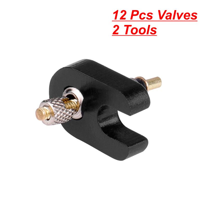 Pentil Ban Sepeda Presta Valve Cap Tubeless Bike Tire 12PCS - VLV-010 - Silver - Aksesoris Komponen 