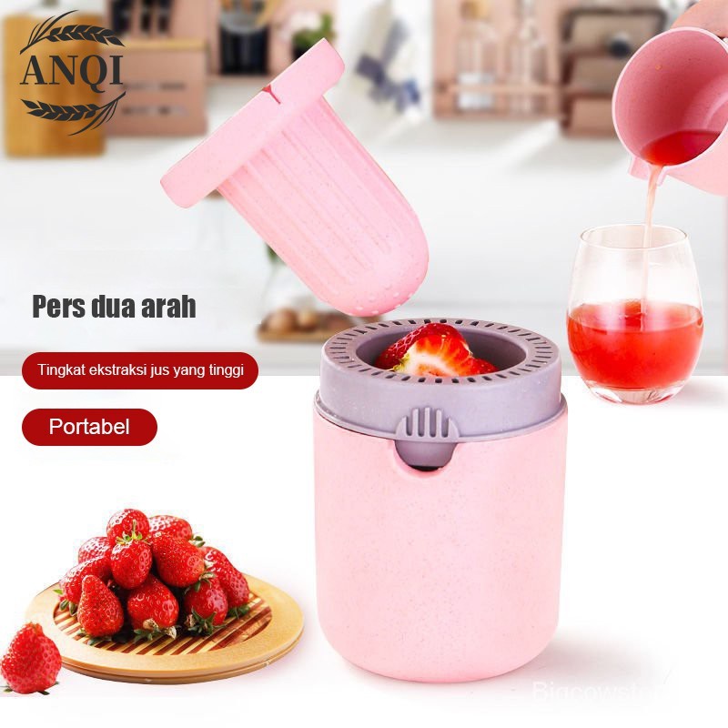 ANQI 1888 Perasan jeruk Alat Peras Jeruk &amp; Lemon Alat Peras Squeezer Jeruk Juicer Extractor Mini Manual Fruit Cup