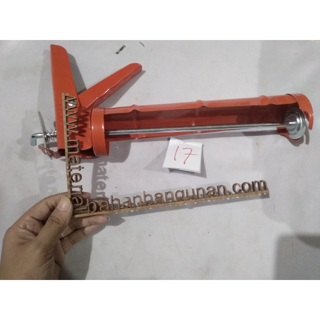 

alat tembakan Lem sealen silicone sosis akuarium perekat kaleng oren DISKON6