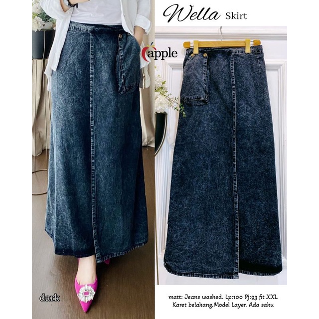 Wella Skirt Rok Jeans By Apple Store | Wela skirt