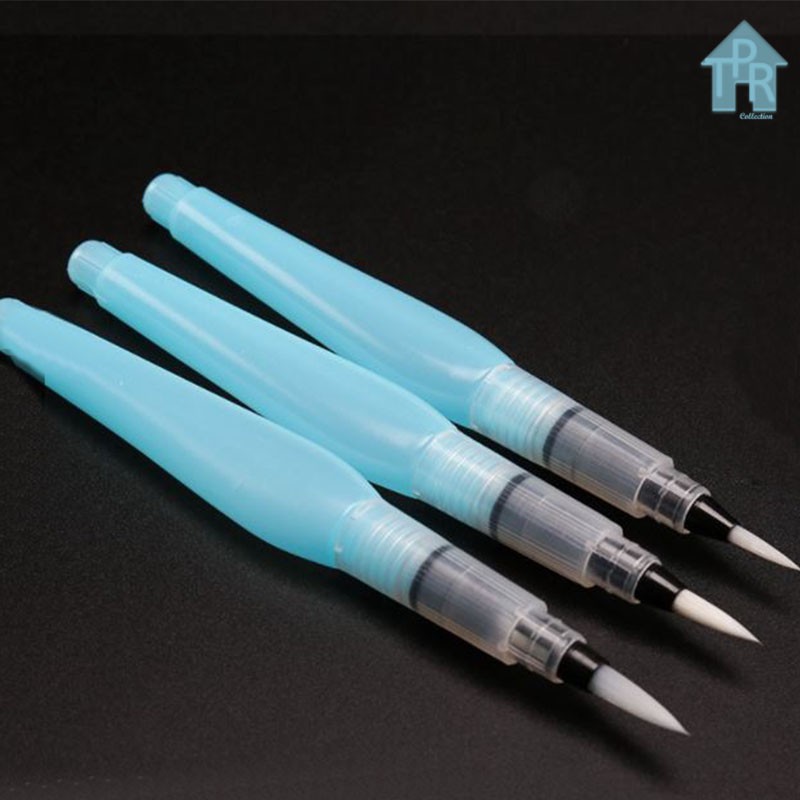 Set Kuas Mewarnai / Watercolor Pen / Cat Air - Biru 3 ukuran