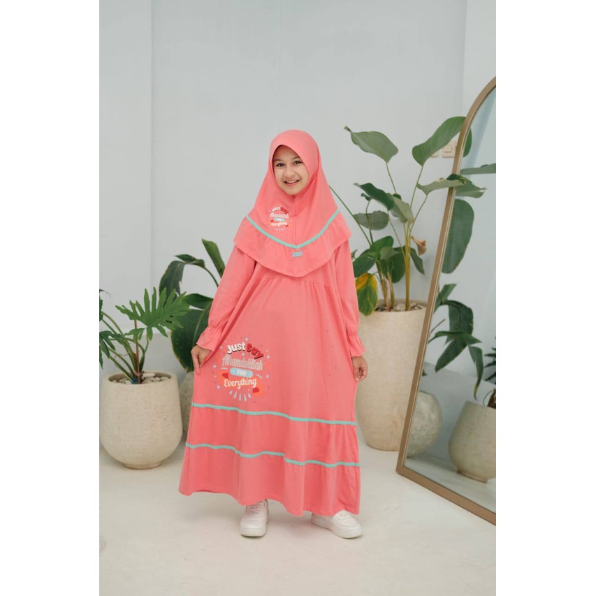 Gamis anak Set Gamis Alisha by Mini Dolphin