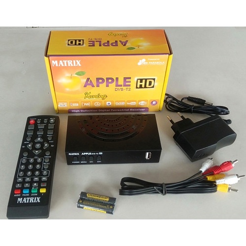 Receiver Tv Set Top Box Matrix Apple DVB T2 Digital Original Garansi