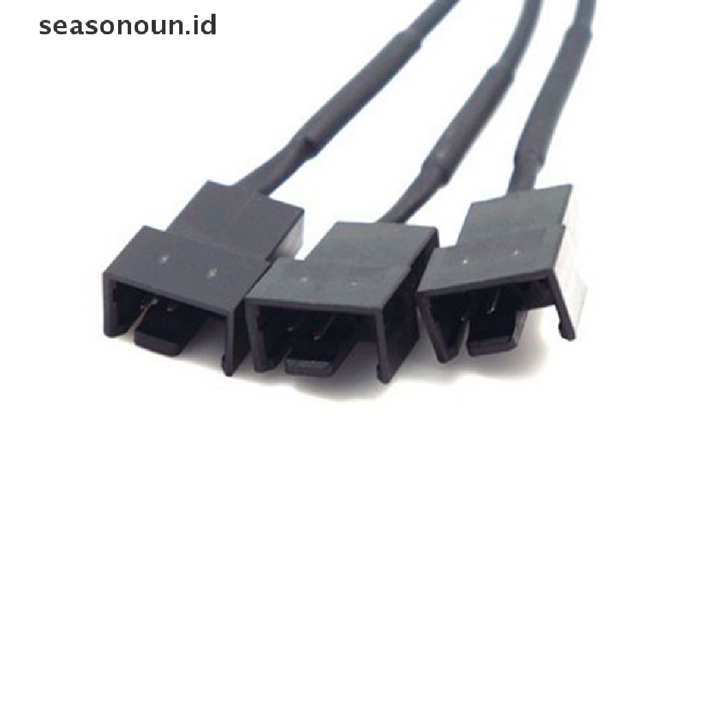 (seasonoun) Kabel Power Supply PWM Female 1 Ke 3 12V 4Pin 5.5x2.1mm Untuk Kipas Angin