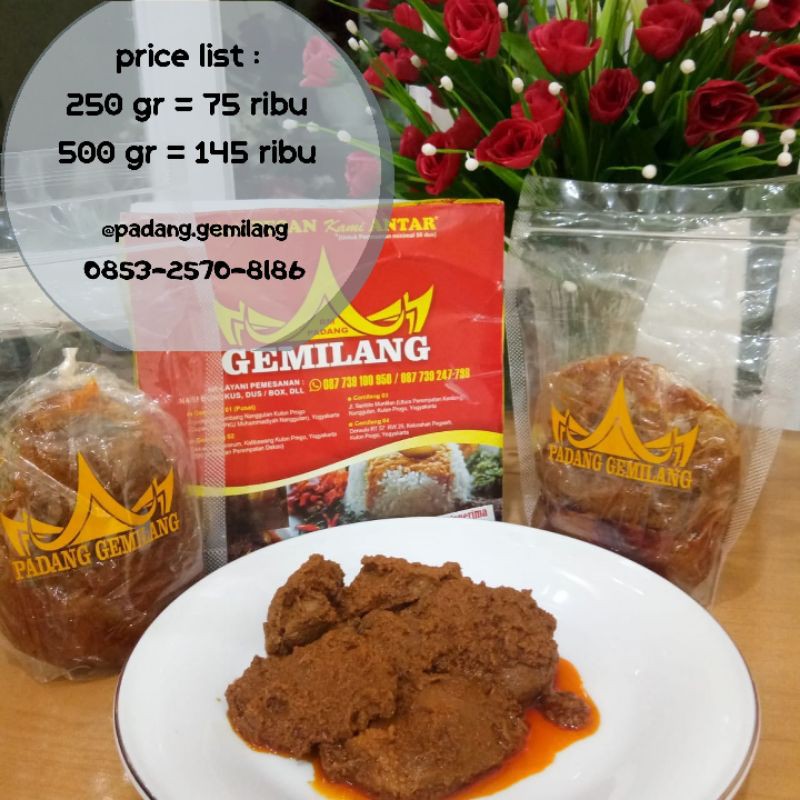 

Rendang daging 500 gram