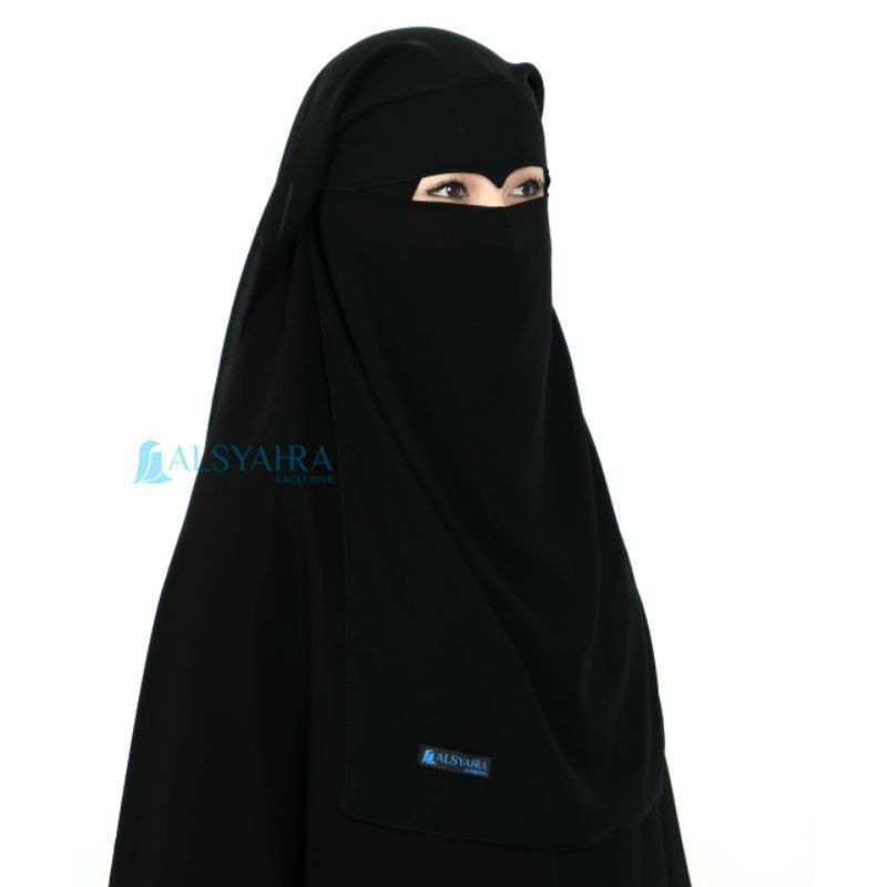 Niqab Yaman Eagle Eyes SiFon Jetblack Alsyahra Exclusive