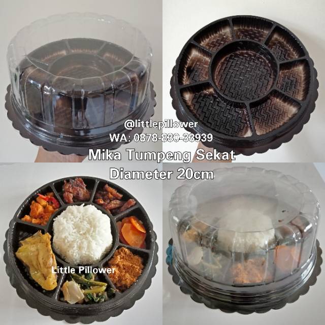 (ISI 10PCS - CT20SEKAT) Mika Tumpeng Sekat Dapur Solo/Mika Tumpeng Mini Sekat 8/Mika Tumini Kekinian