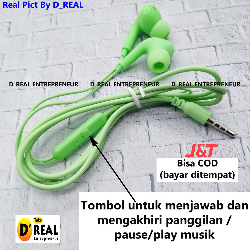 Headset Macaron U28 with mic Kualitas Premium Earphone Mega bass