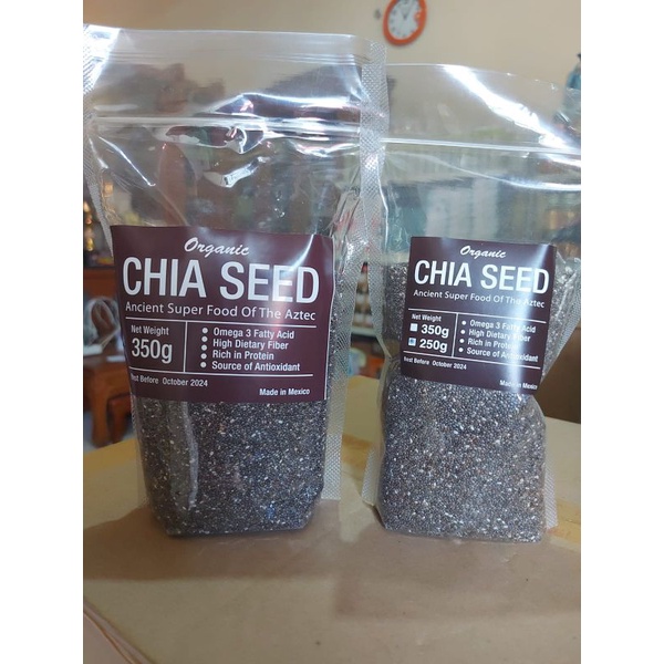 

BLACK CHIA SEED ORGANIC PREMIUM / BIJI CHIA SEED 350GR